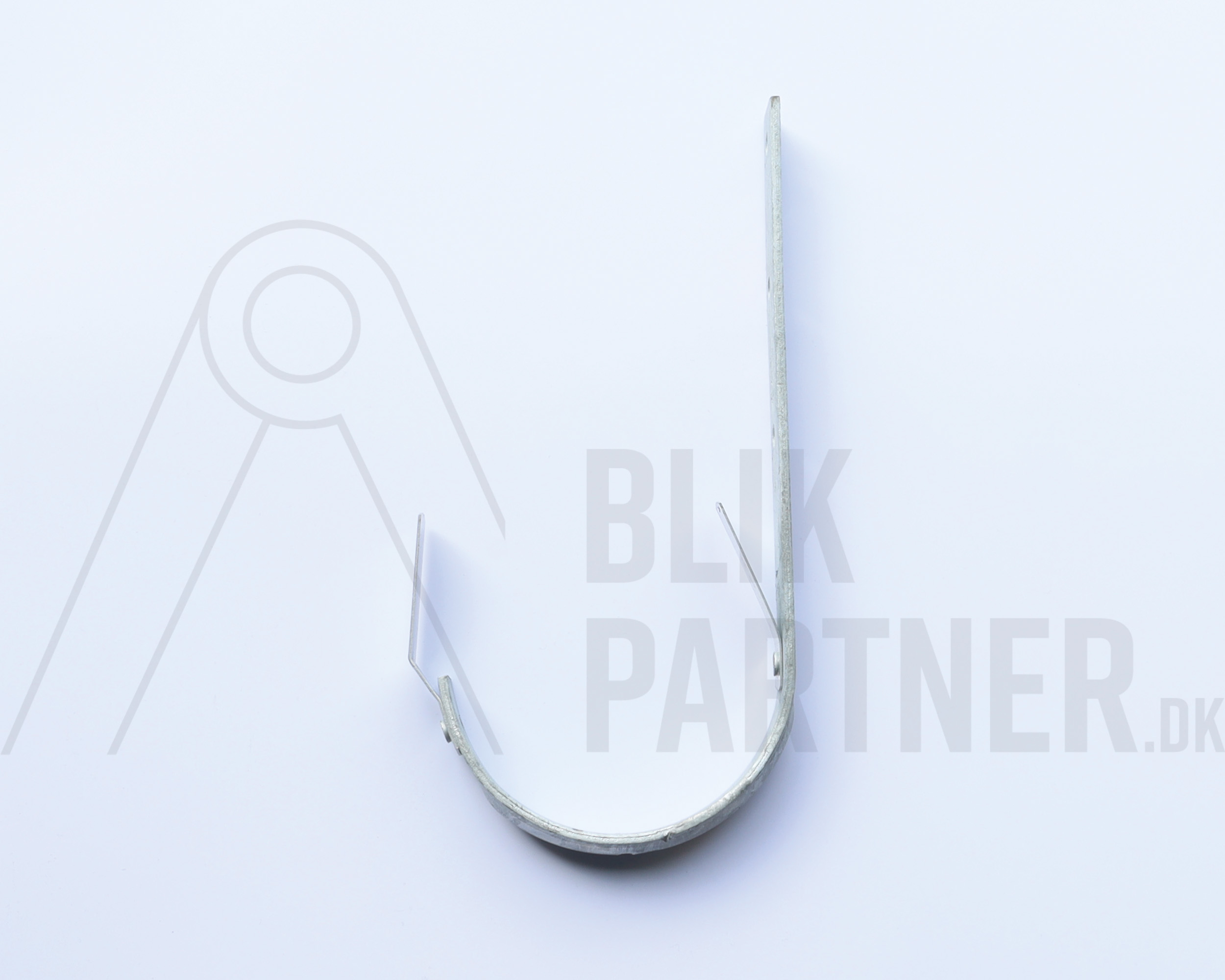 Rendejern, 1/2 rund, 280(11"), Galv. jern, Blank