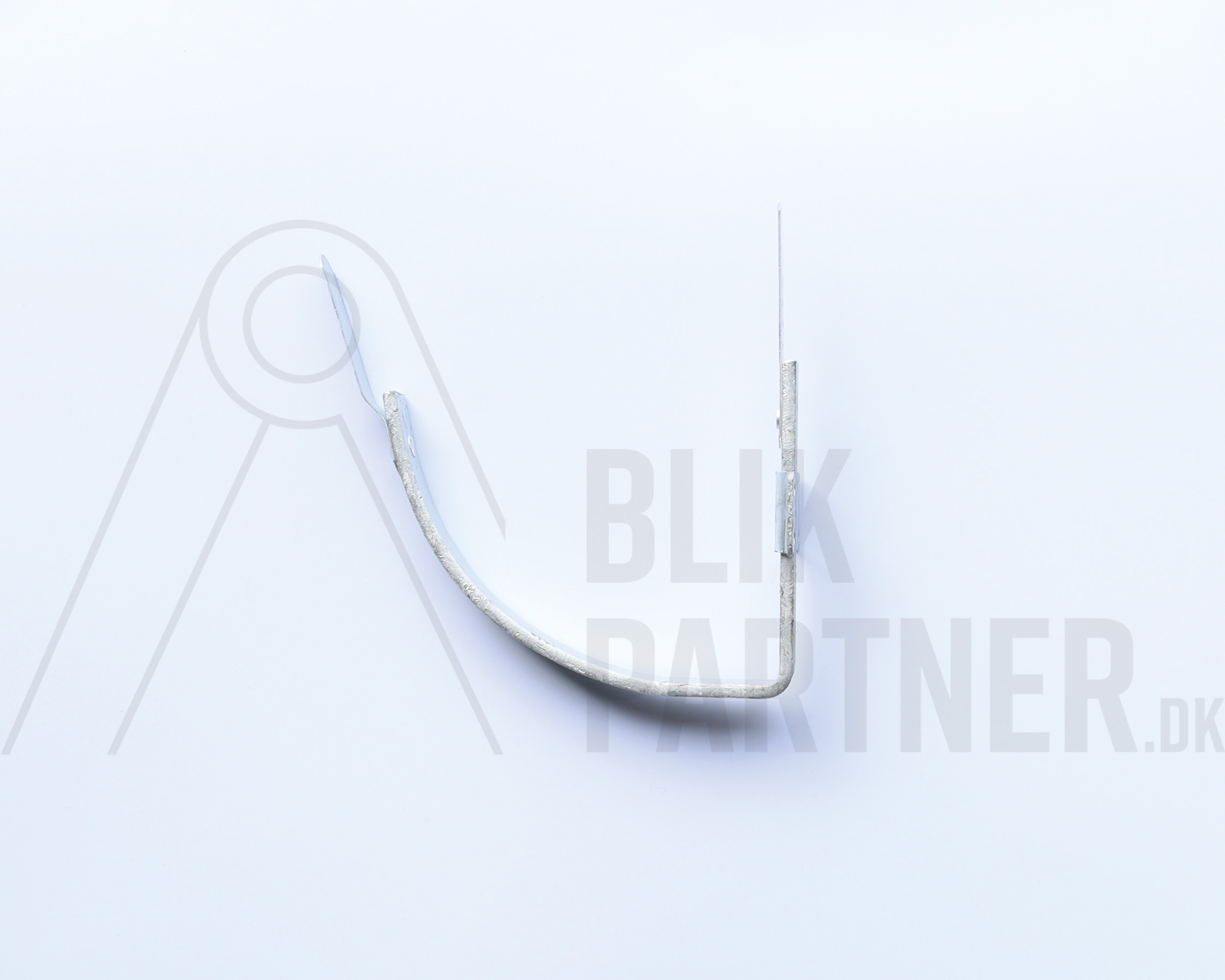 Konsoljern, 1/4 rund, 400, Galv. jern, Blank