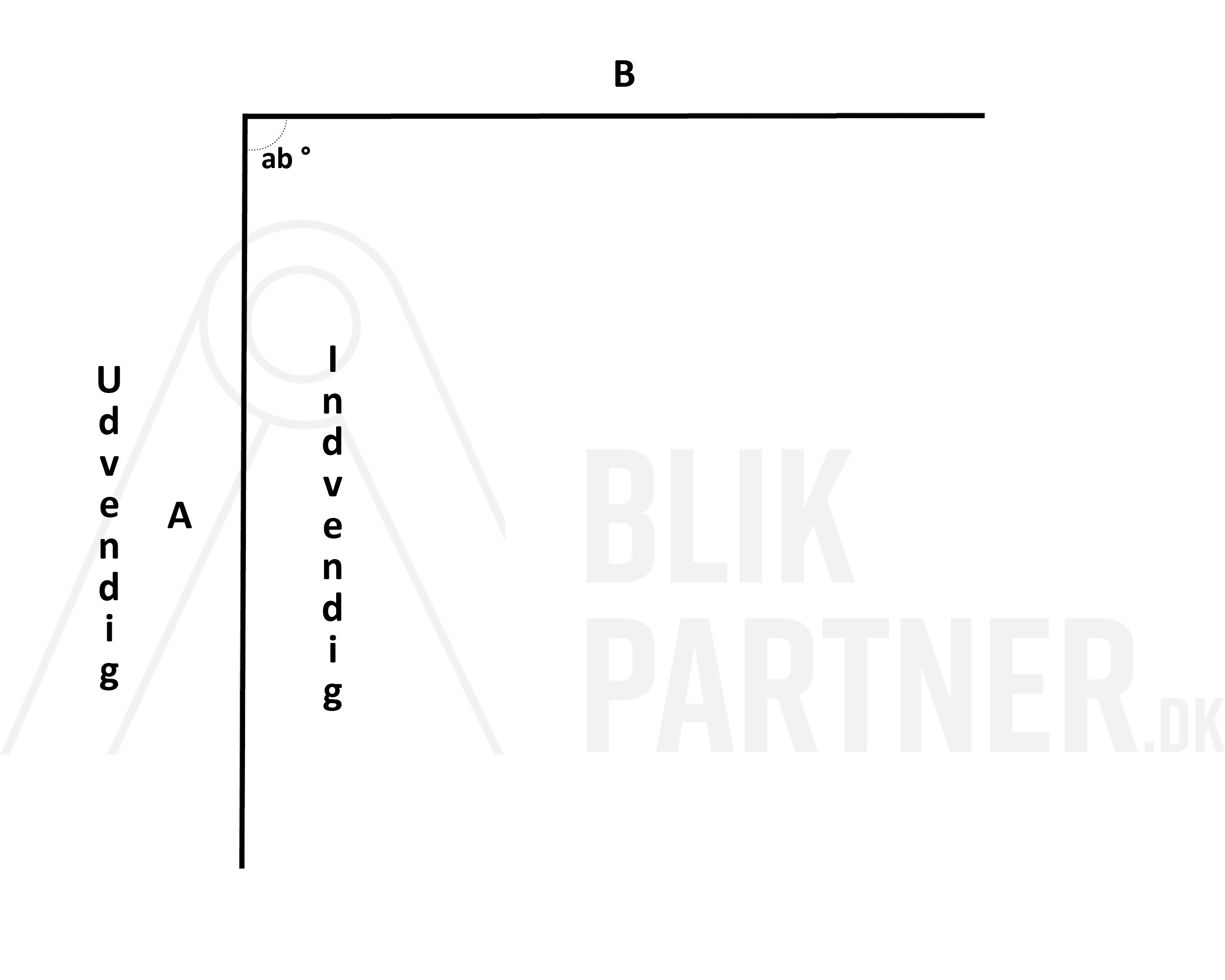 Vinkel profil, ALU, PUR Sort WRC 015, 0,8x2000, 76-100 tilsnit